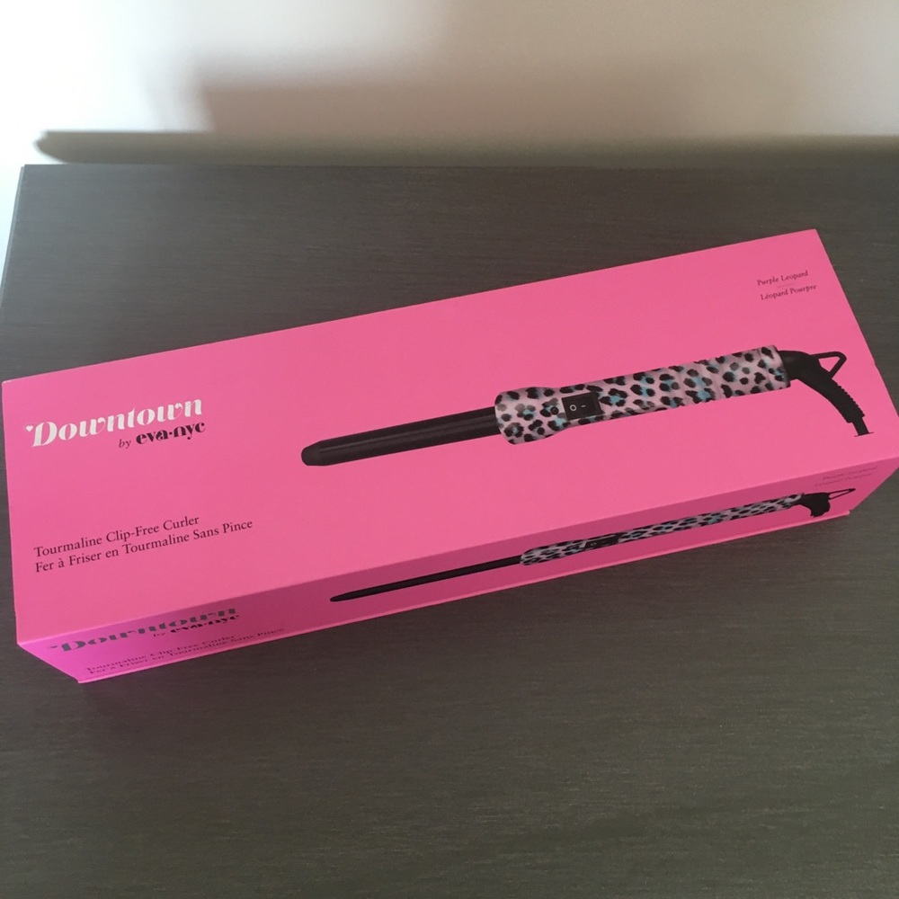 Eva NYC  1" Clip Free Curler in Purple Leopard